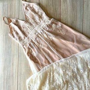 NWT Sheer and lace formal dress- Medium